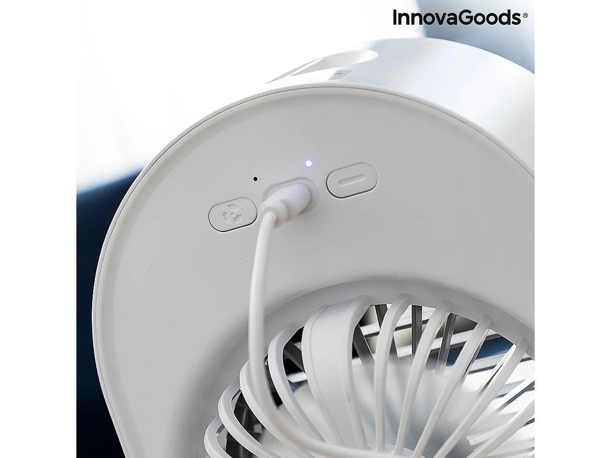 Mini climatizador Koolizer InnovaGoods con LED 4,5W blanco