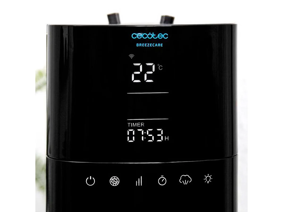 Humidificador Cecotec BreezeCare 4000 Connected 6L 110W WiFi mando a distancia negro