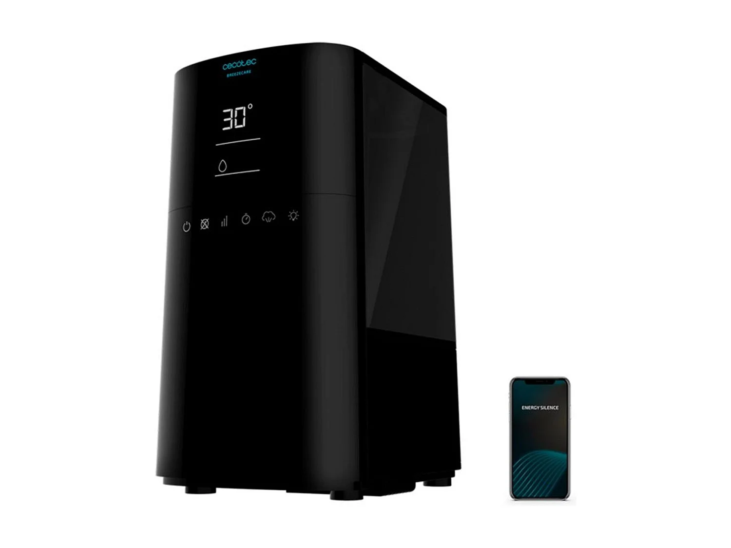 Humidificador Cecotec BreezeCare 4000 Connected 6L 110W WiFi mando a distancia negro