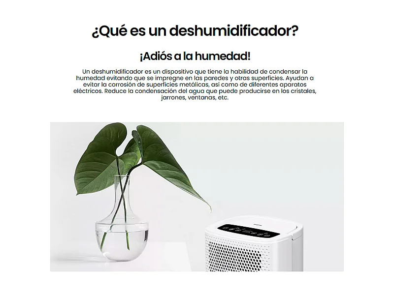 Deshumidificador Infiniton DHM-10L 200W 80m3/h blanco