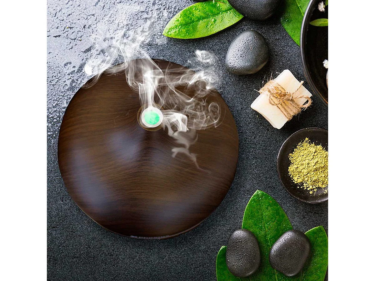 Humidificador Zen 02 Phoenix 400ml luz LED con mando a distancia negro