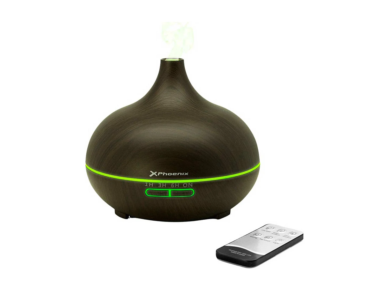 Humidificador Zen 02 Phoenix 400ml luz LED con mando a distancia negro
