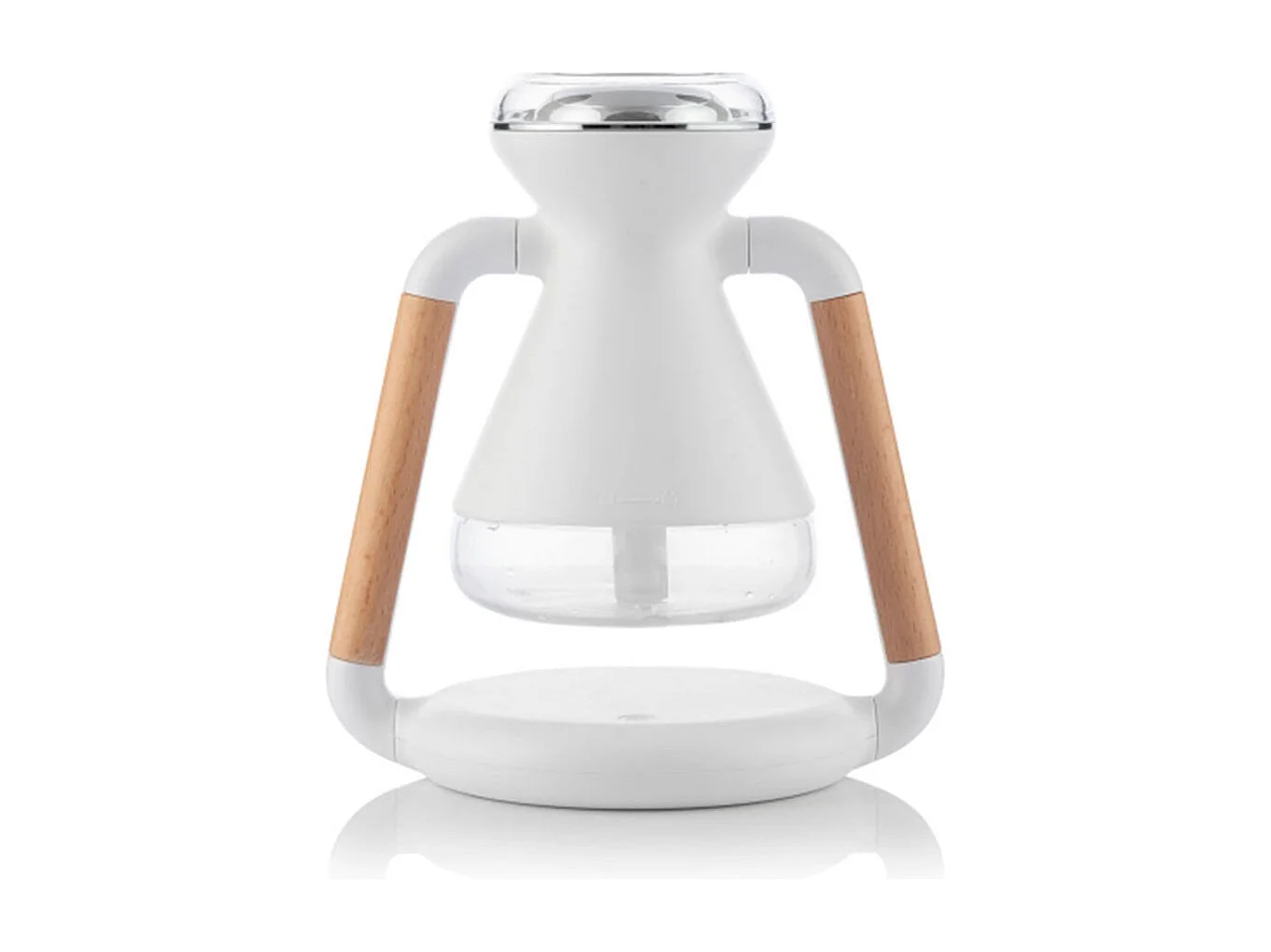 Humidificador y difusor de aromas Misvolt InnovaGoods con cargador inalámbrico blanco 17x15x11 cm