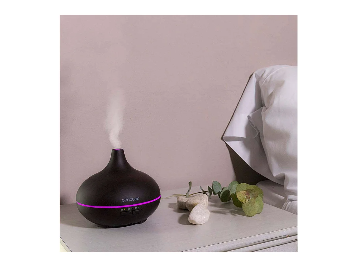 Humidificador Cecotec Pure Aroma 150 Yin luz LED 150ml negro