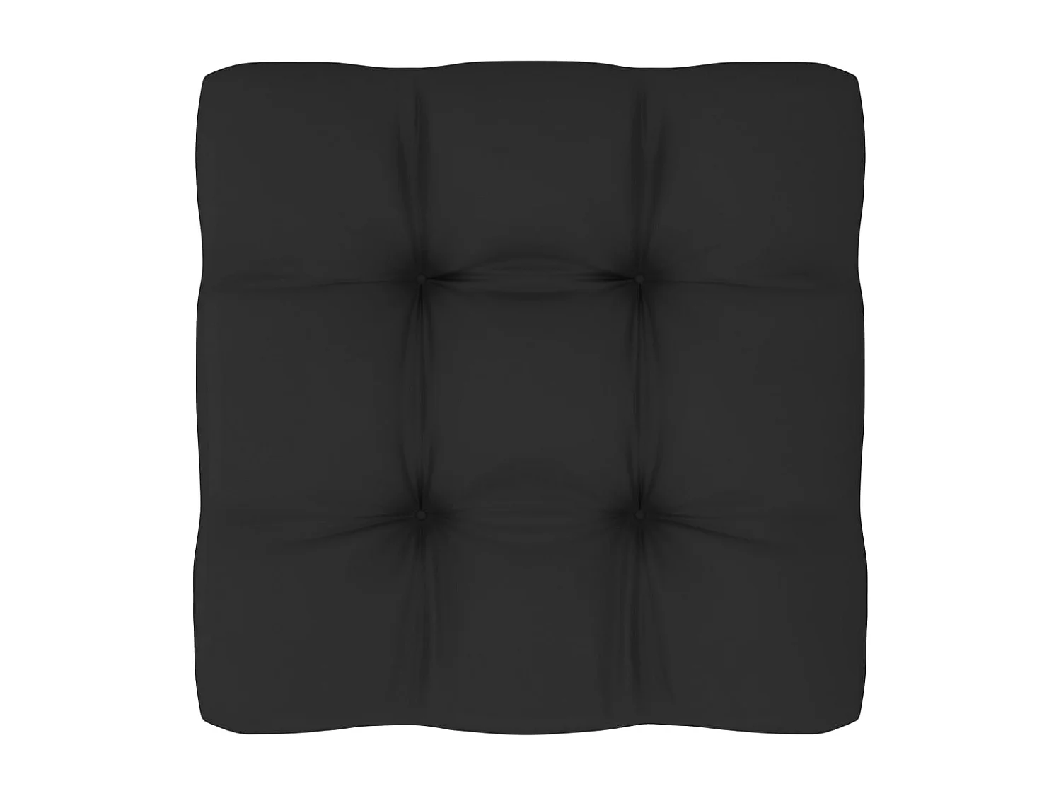 Pouf palette de jardin noir bois de pin imprégné