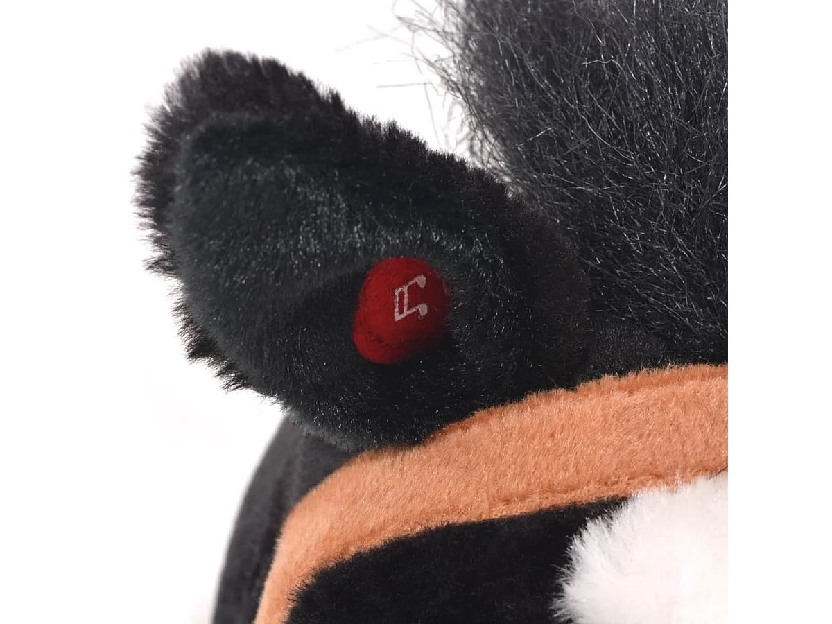 vidaXL Jouet en peluche Cheval Noir