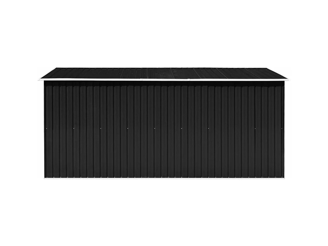 Galpão de jardim 257x392x181 cm Metal Antracite