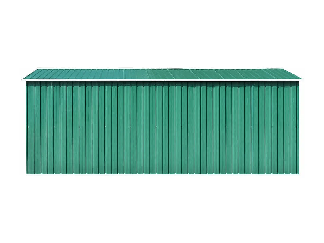 Abri de jardin 257x489x181 cm Métal Vert