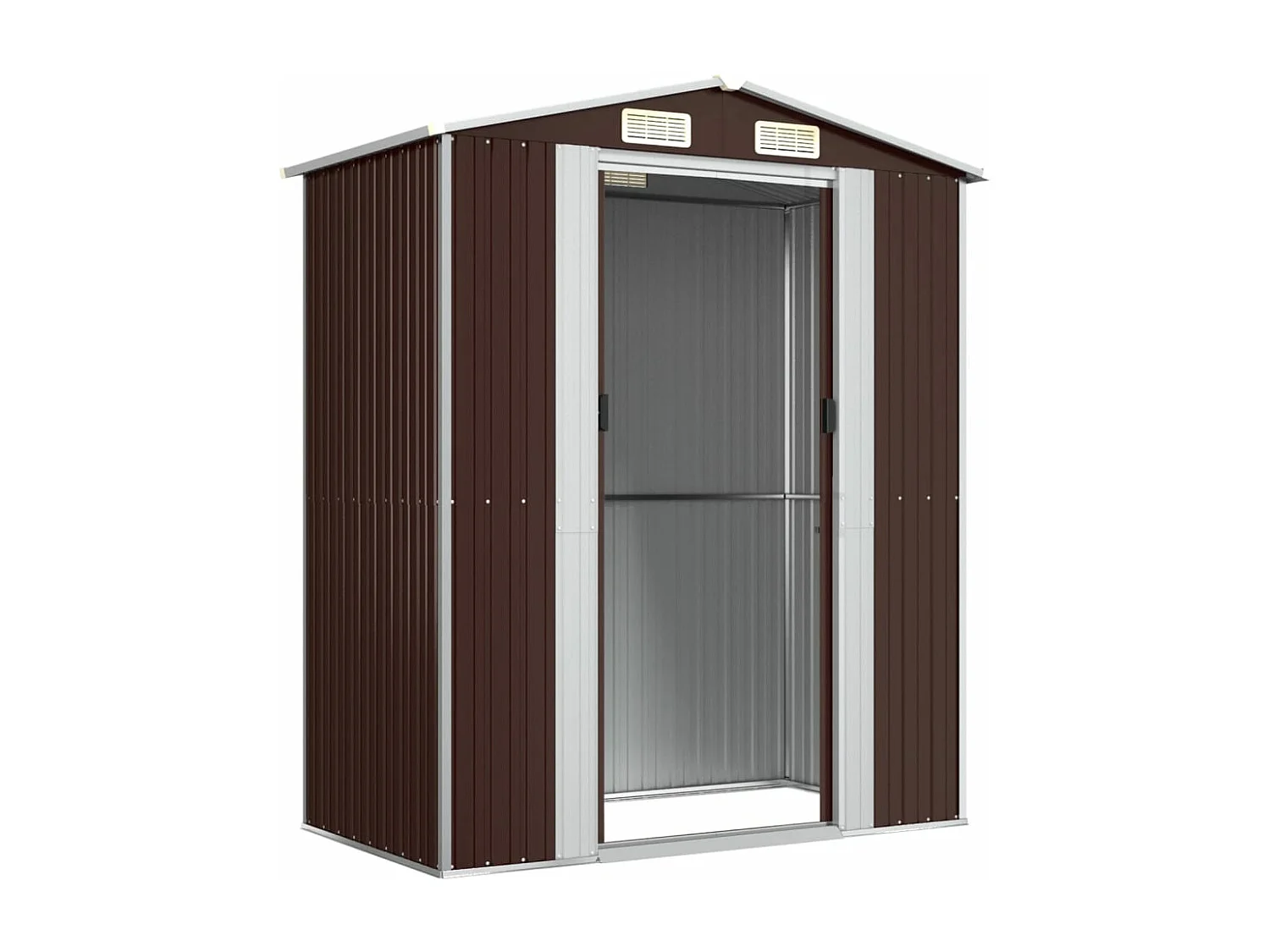 Tuinhuis Donkerbruin 192x108x223 cm Gegalvaniseerd staal