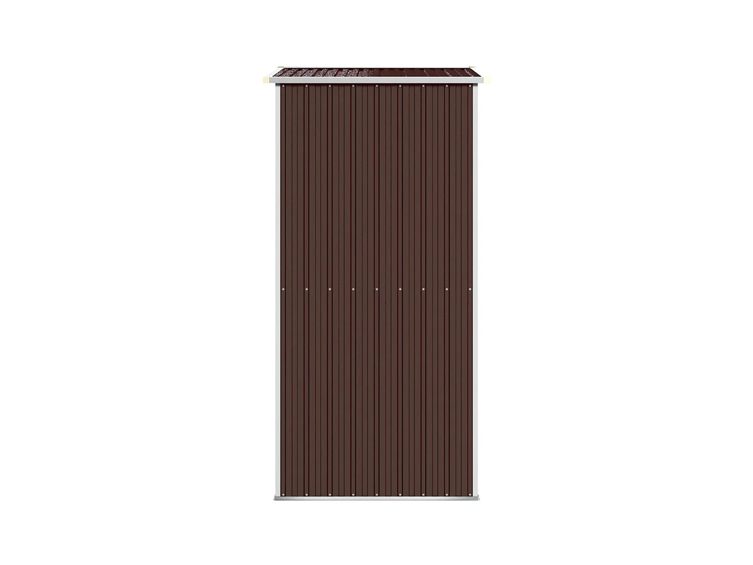 Abri de jardin Marron foncé 192x108x223 cm Acier galvanisé