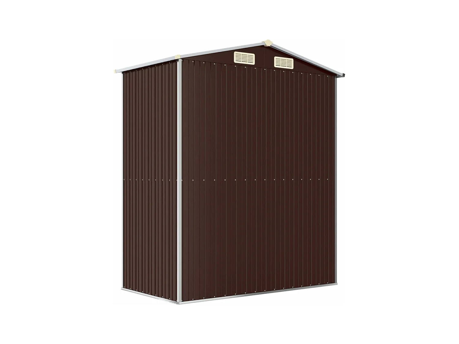 Abri de jardin Marron foncé 192x108x223 cm Acier galvanisé