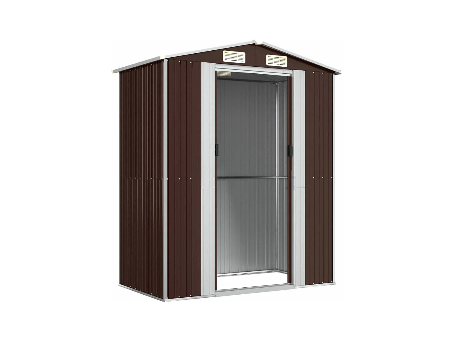 Abri de jardin Marron foncé 192x108x223 cm Acier galvanisé