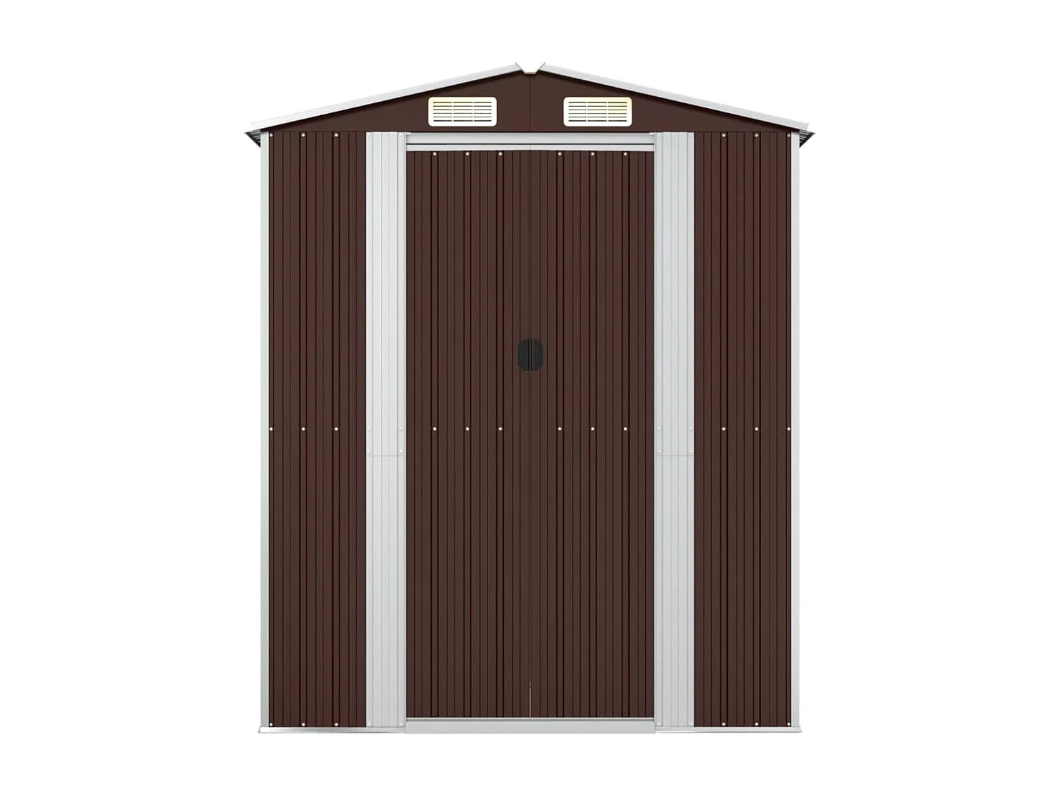 Abri de jardin Marron foncé 192x108x223 cm Acier galvanisé