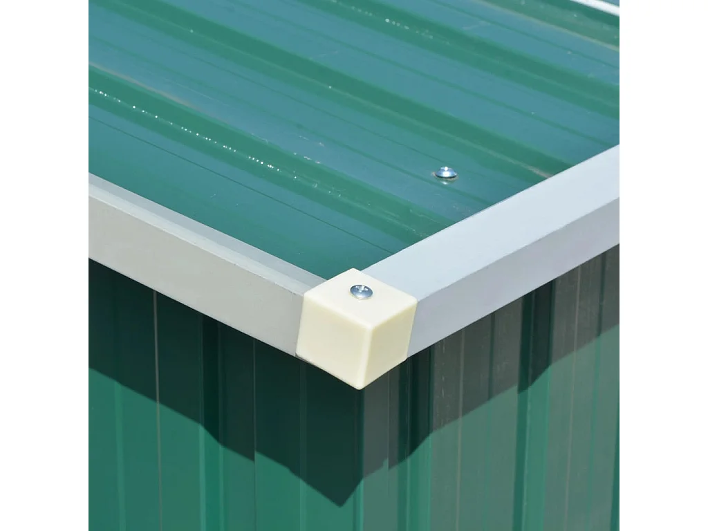 Abri de jardin 257x392x181 cm Métal Vert
