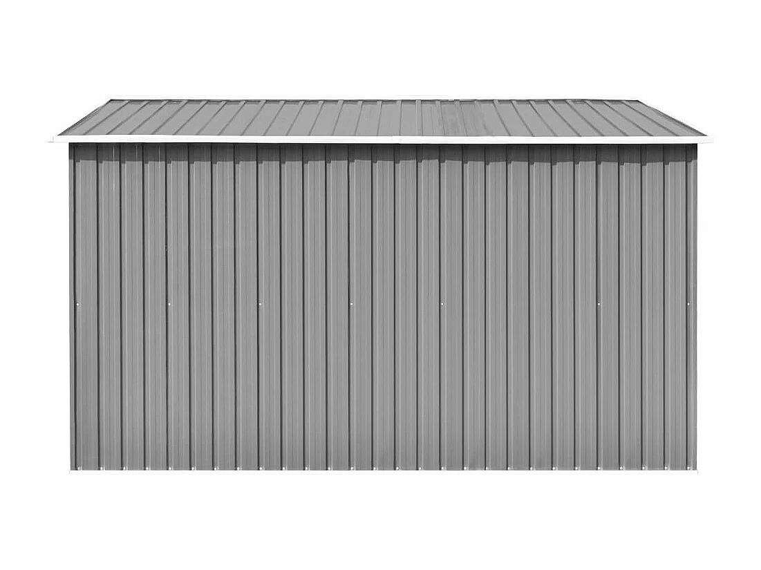 Gartenhäuschen 257x298x178 cm Grau Metall