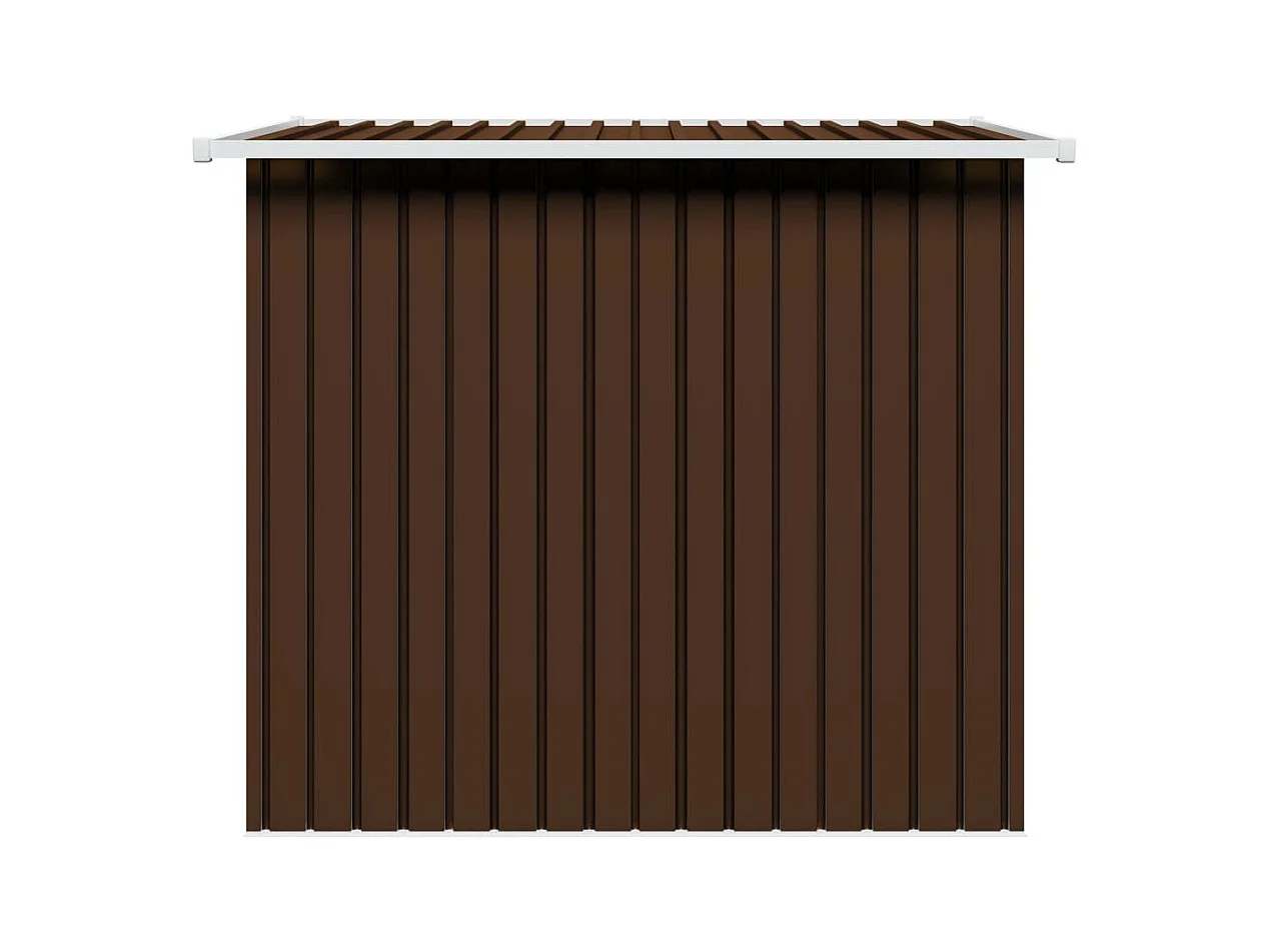 Gartenschuppen Braun 194x121x181 cm Stahl