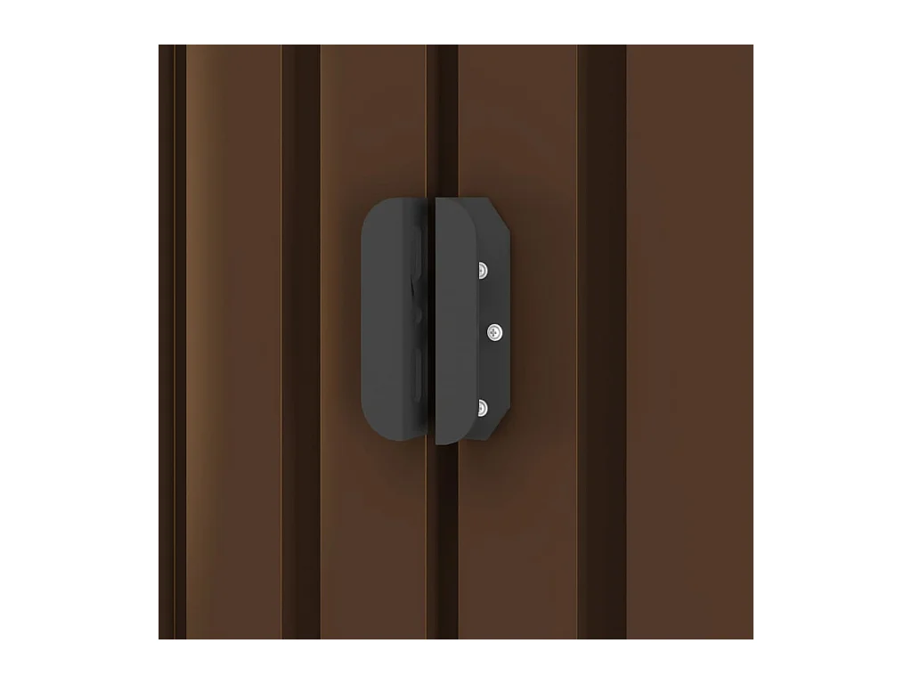 Gartenschuppen Braun 194x121x181 cm Stahl