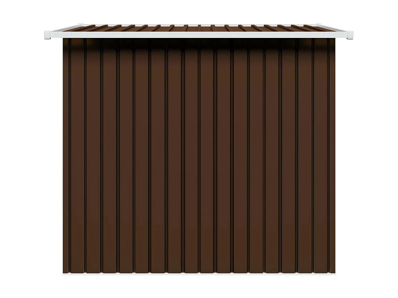 Gartenschuppen Braun 194x121x181 cm Stahl