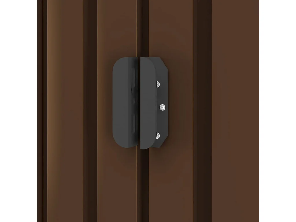 Gartenschuppen Braun 194x121x181 cm Stahl