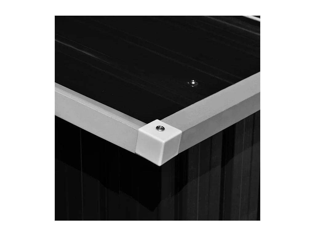 Abri de jardin 257x580x181 cm Métal Anthracite