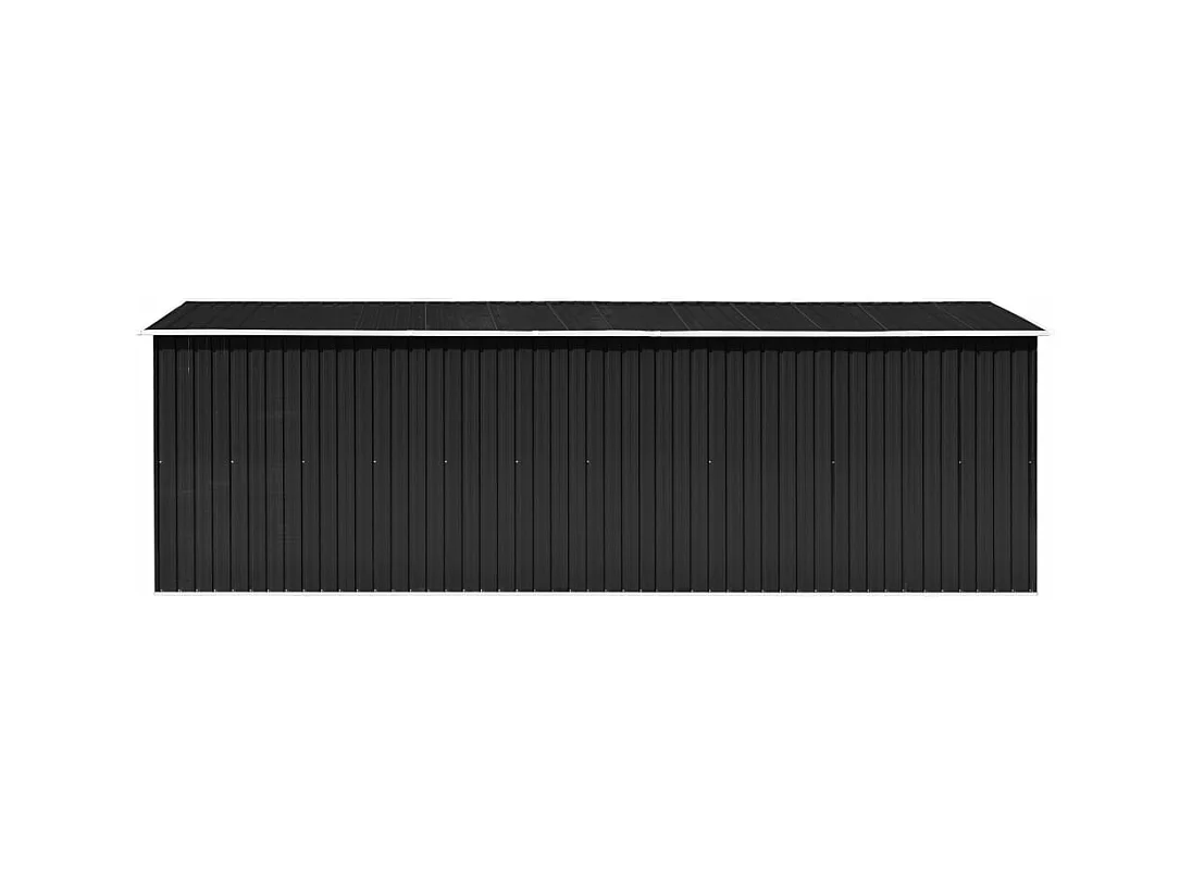 Abri de jardin 257x580x181 cm Métal Anthracite