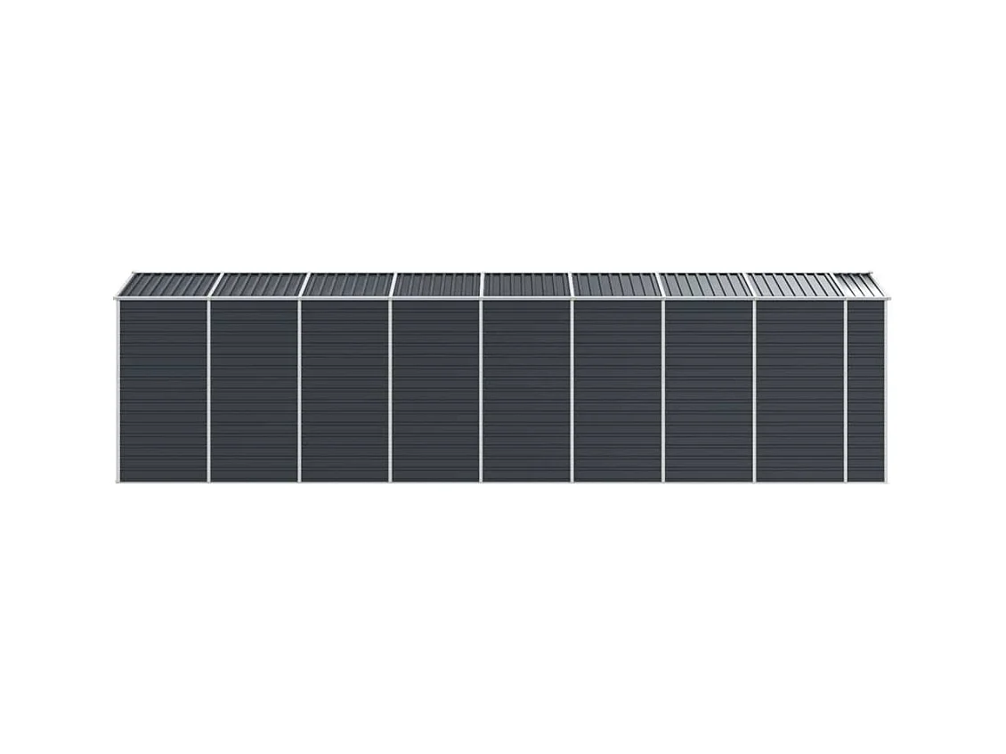 Abri de jardin anthracite 191x725x198 cm acier galvanisé