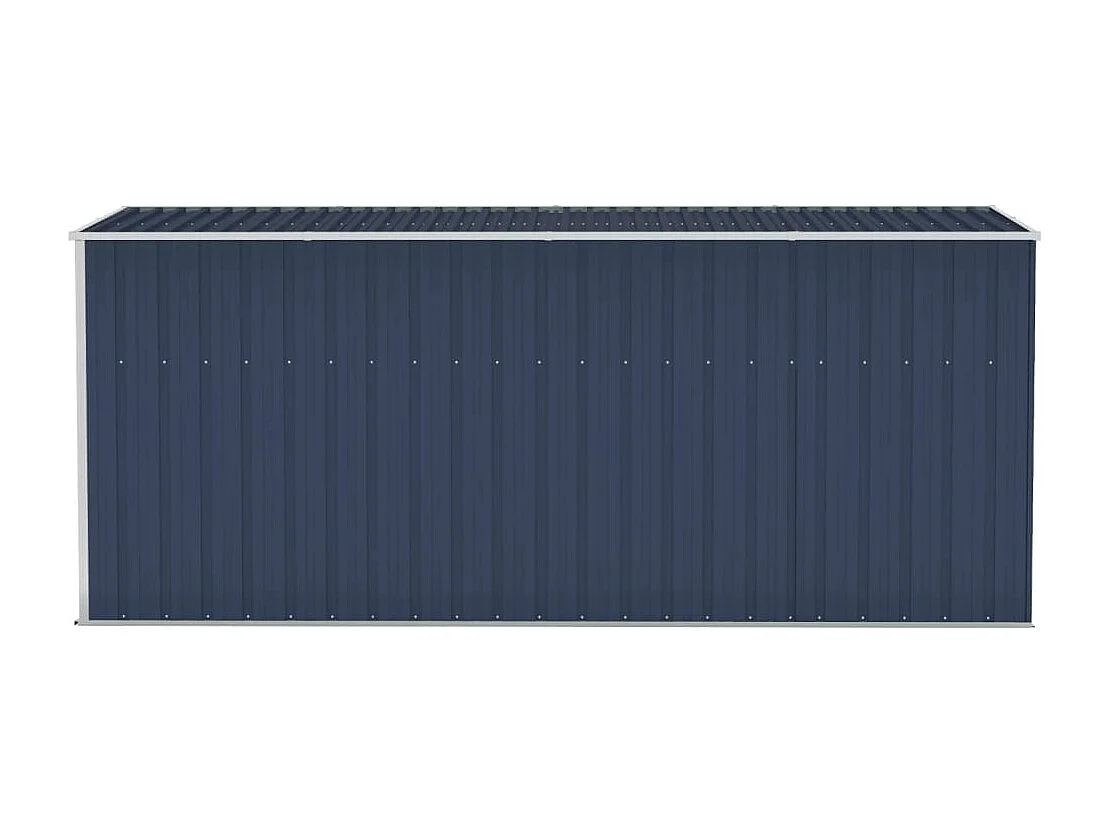 Abri de jardin mural Anthracite 118x382x178 cm Acier