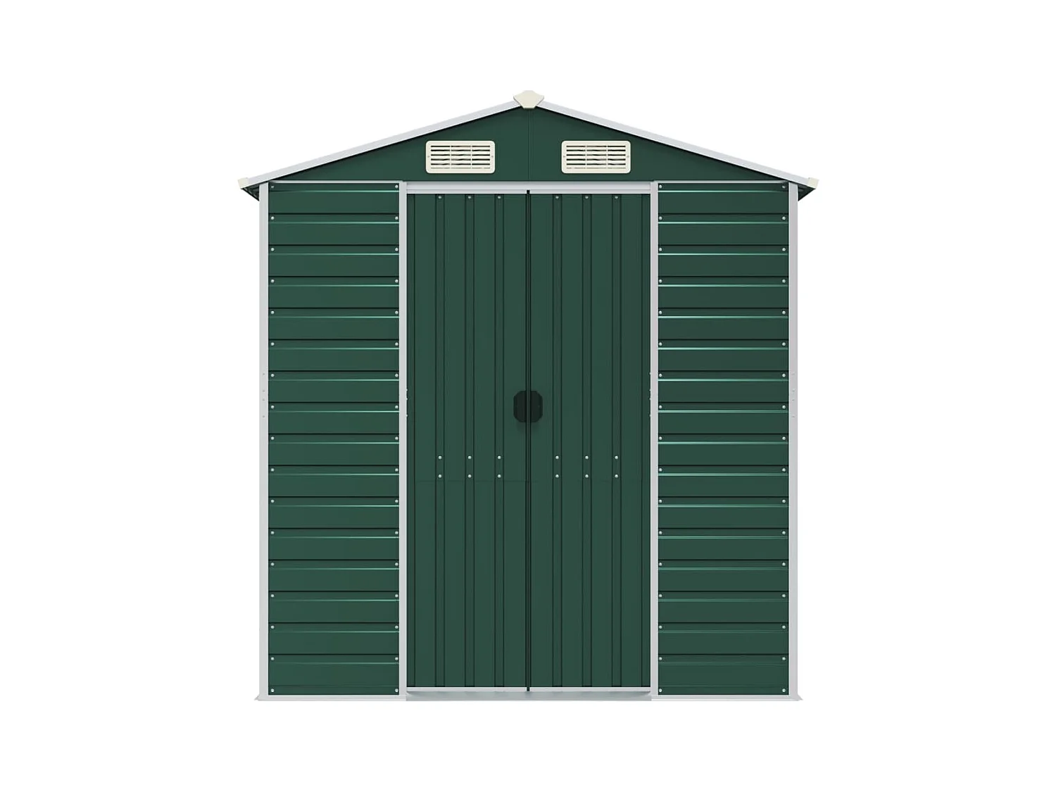 Abri de jardin vert 191x130x198 cm acier galvanisé