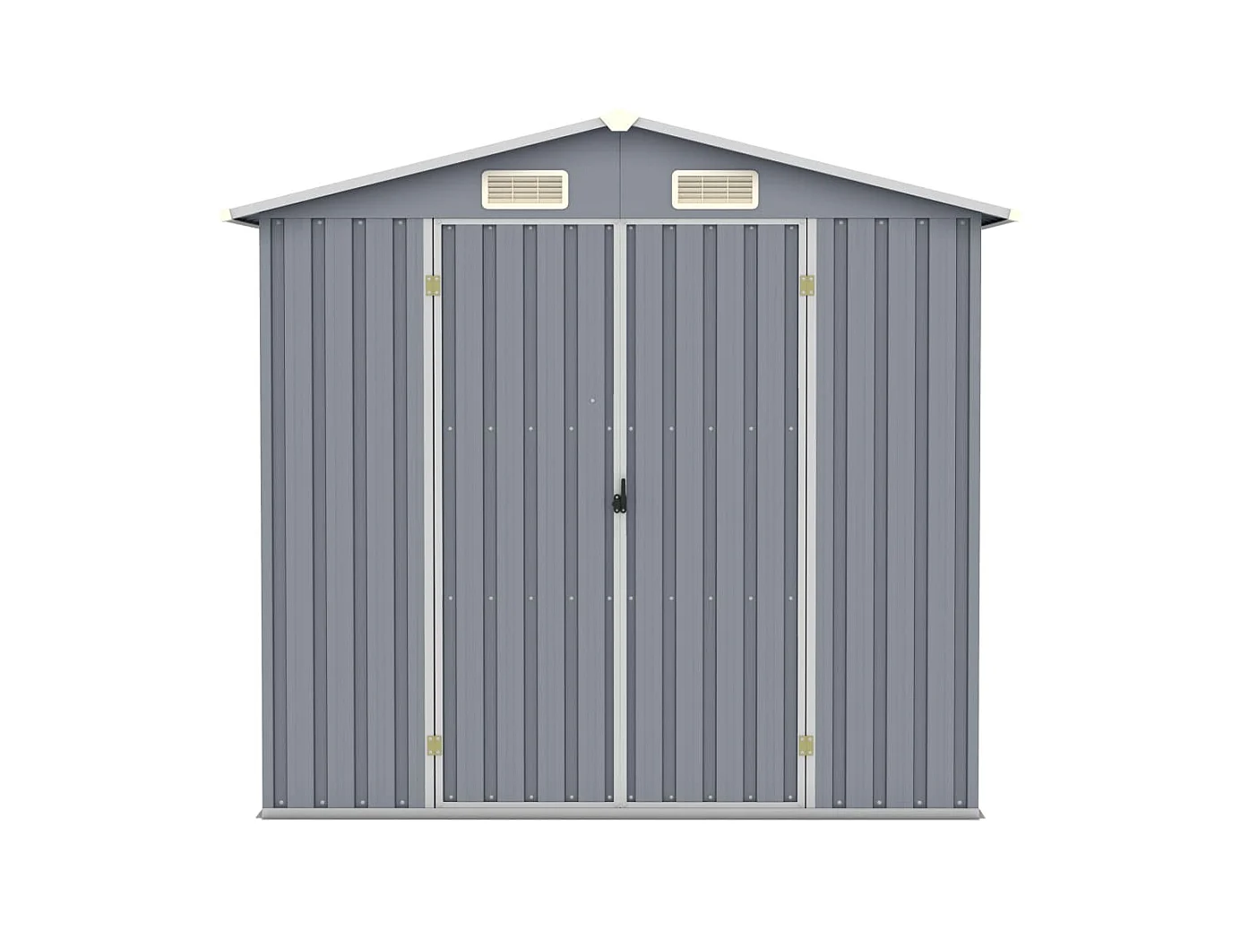 Abri de jardin Gris 205x129x183 cm Acier galvanisé