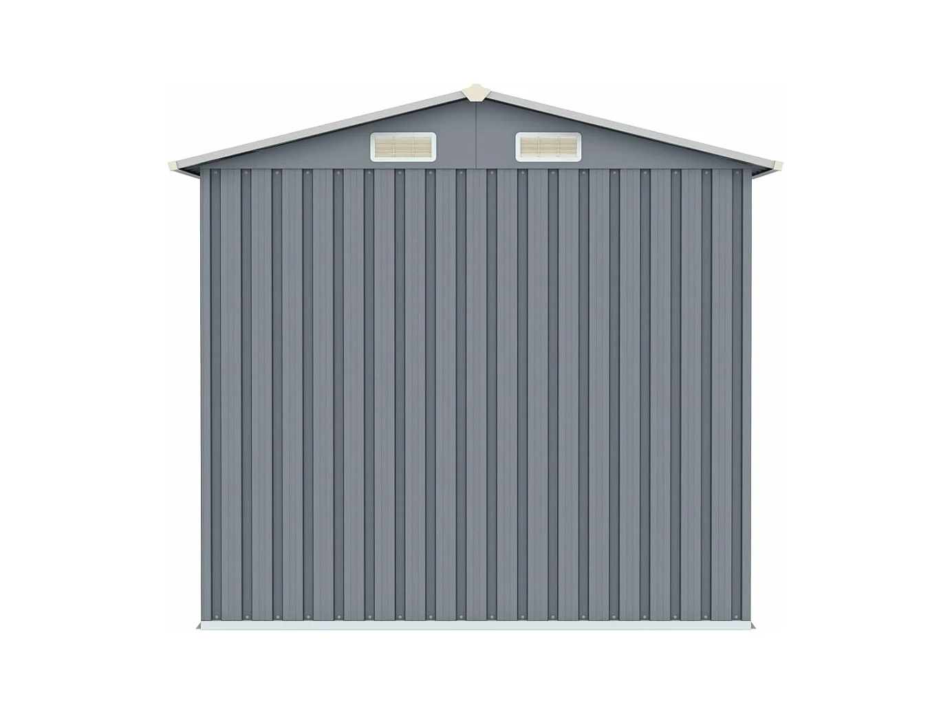 Abri de jardin Gris 205x129x183 cm Acier galvanisé