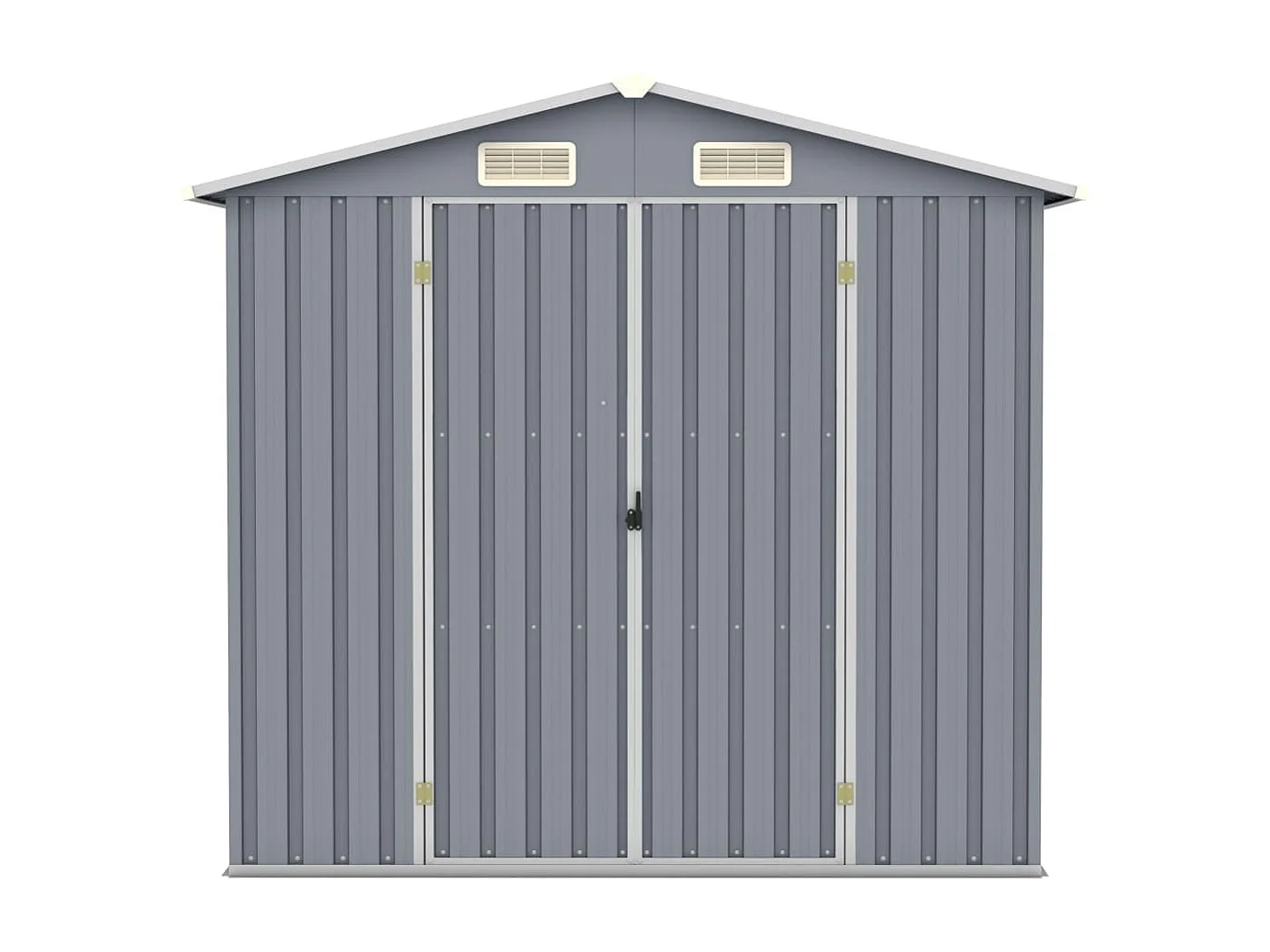 Abri de jardin Gris 205x129x183 cm Acier galvanisé