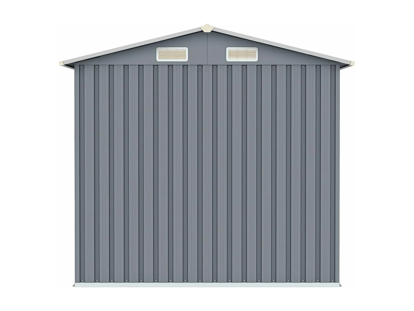Abri de jardin Gris 205x129x183 cm Acier galvanisé