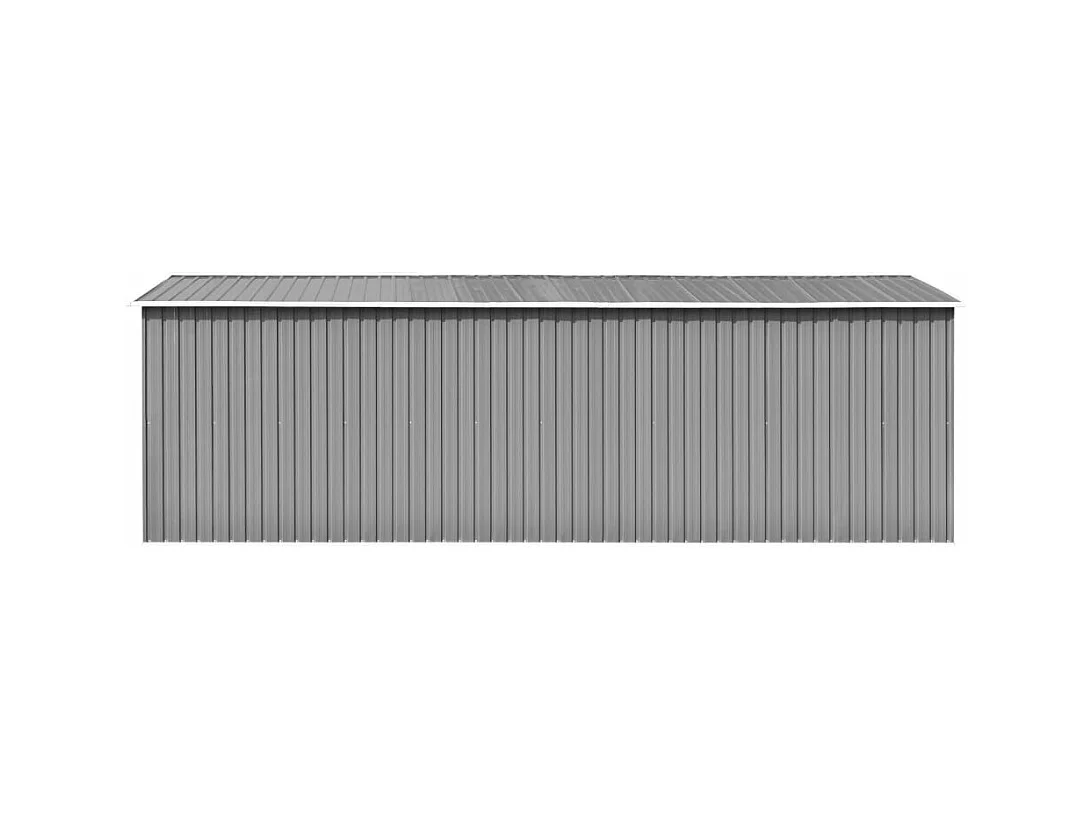 Abri de jardin 257x580x181 cm Métal Gris