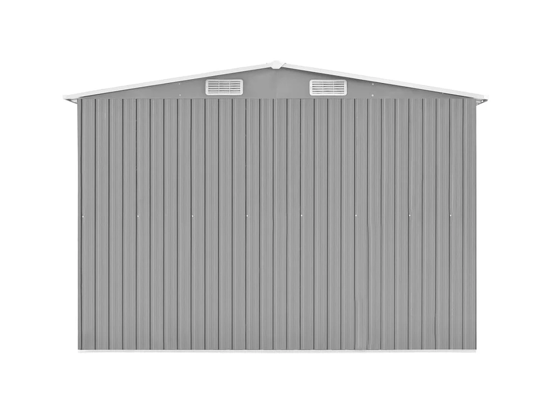 Abri de jardin 257x580x181 cm Métal Gris