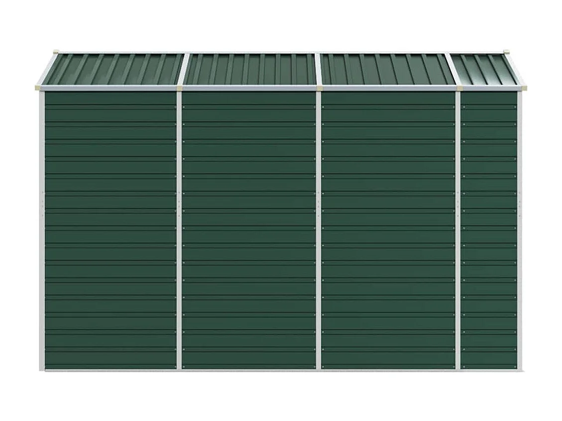 Casetta da giardino verde 191x300x198 cm in acciaio zincato