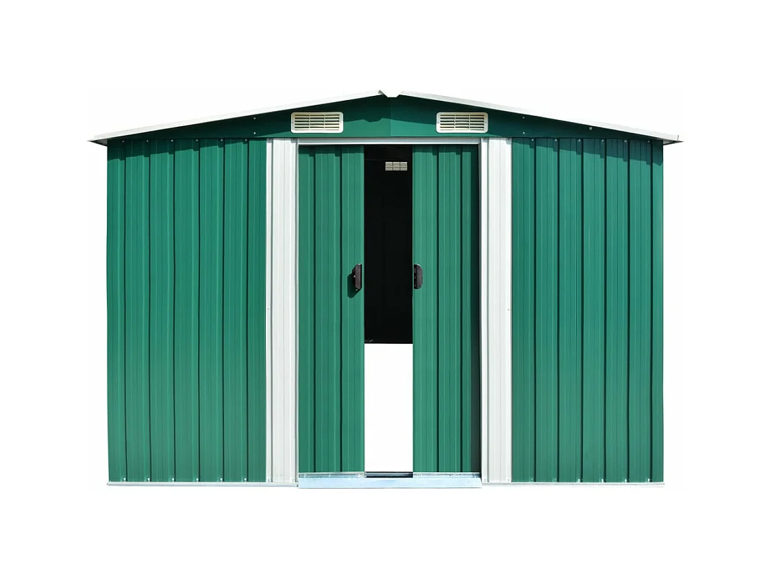 Abri de jardin 257x298x178 cm Métal Vert