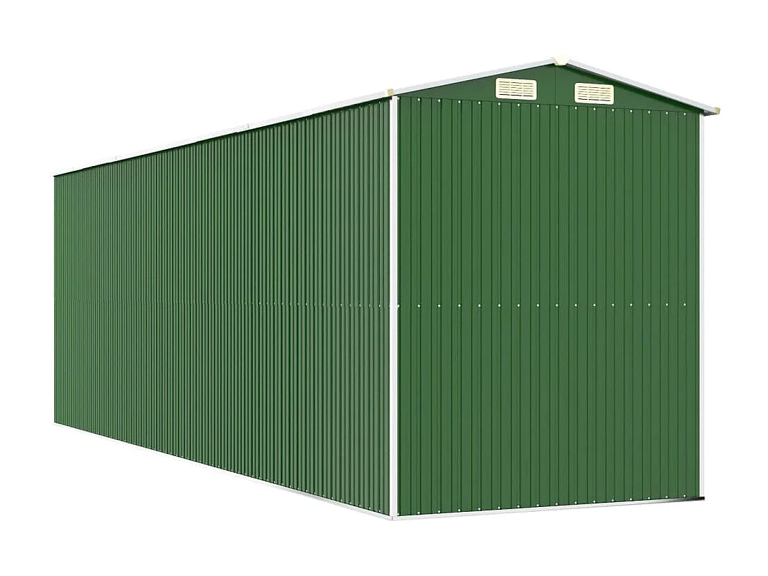 Abri de jardin Vert 192x606x223 cm Acier galvanisé