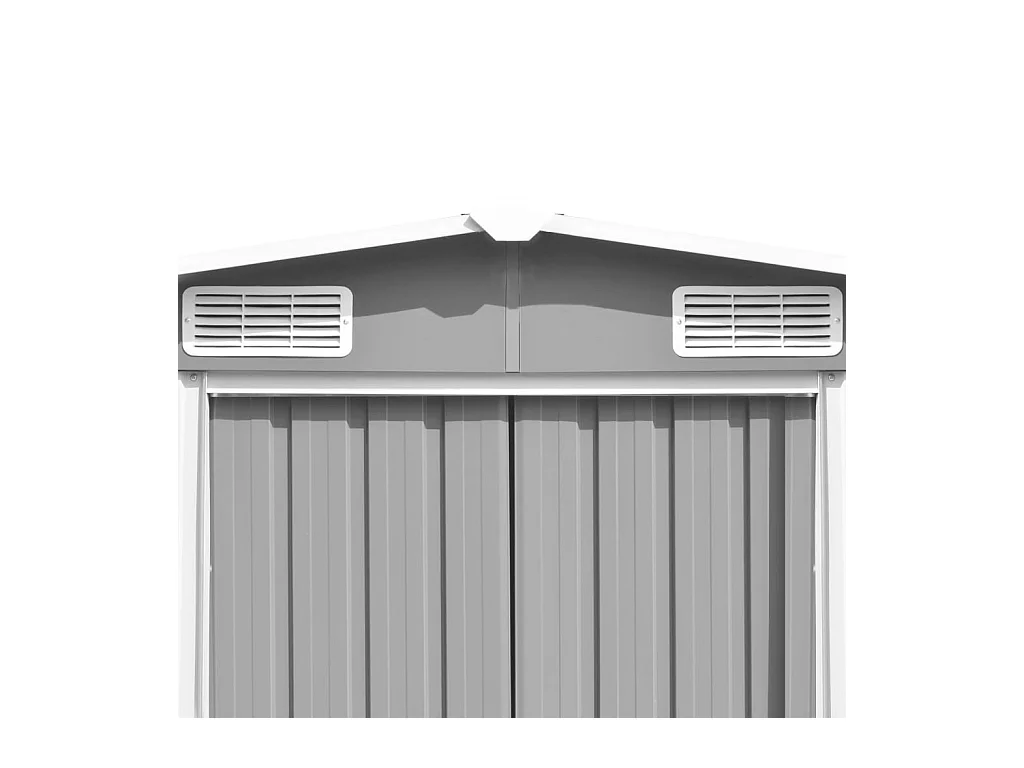 Abri de jardin 257x489x181 cm Métal Gris