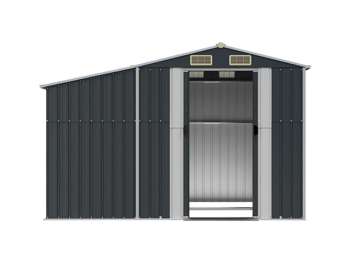 Abri de jardin anthracite 277x192,5x179 cm acier galvanisé