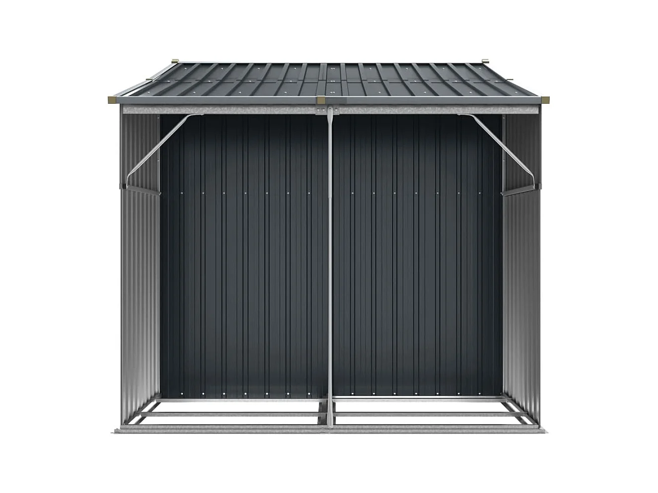 Abri de jardin anthracite 277x192,5x179 cm acier galvanisé