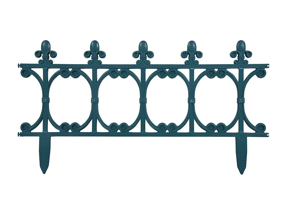 Bordures de jardin 16 pcs Vert 10 m PP