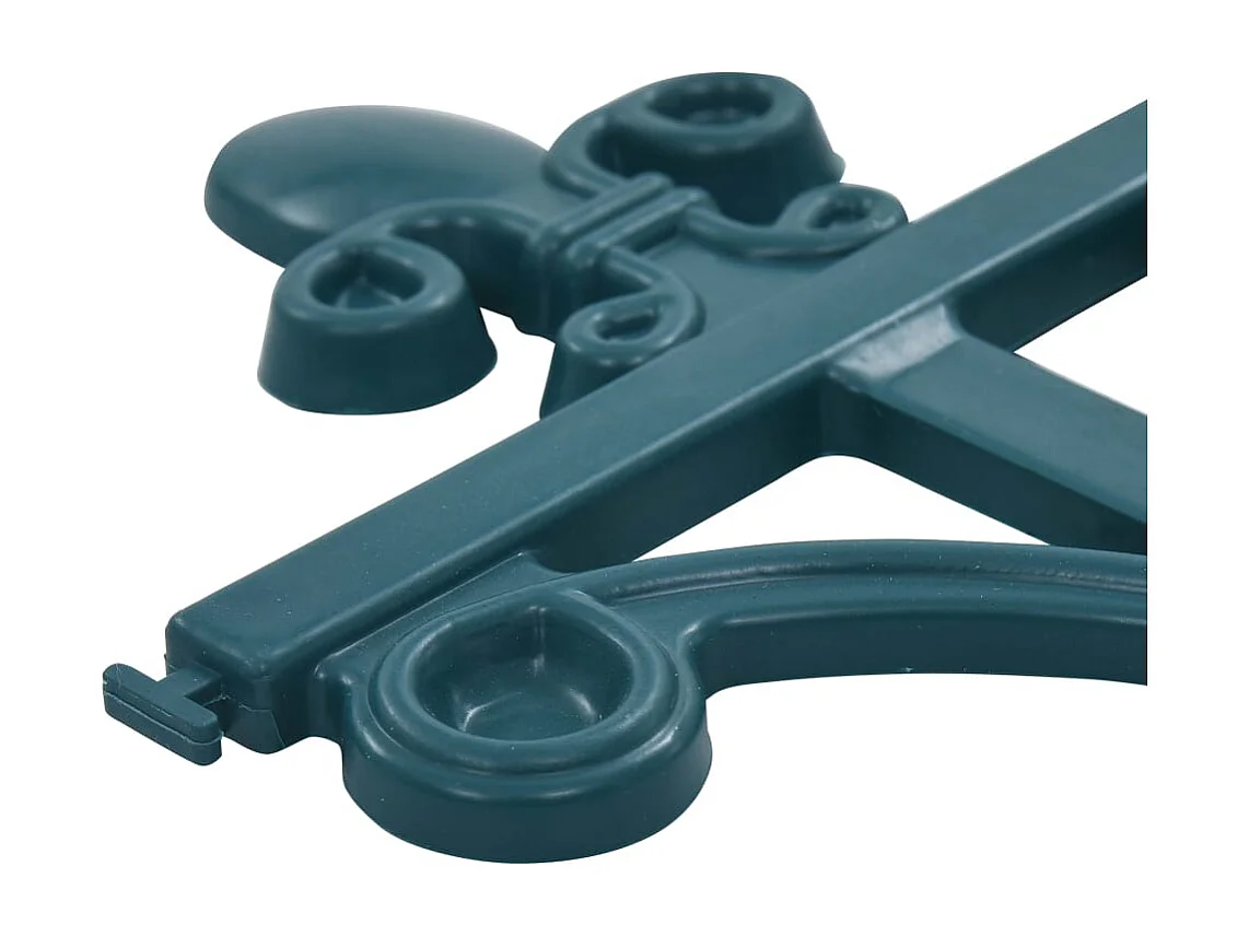 Bordures de jardin 16 pcs Vert 10 m PP