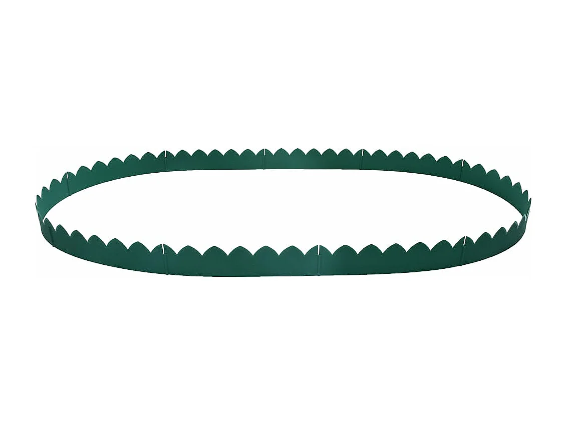 Bordures de jardin 10 pcs Vert 65x15 cm PP