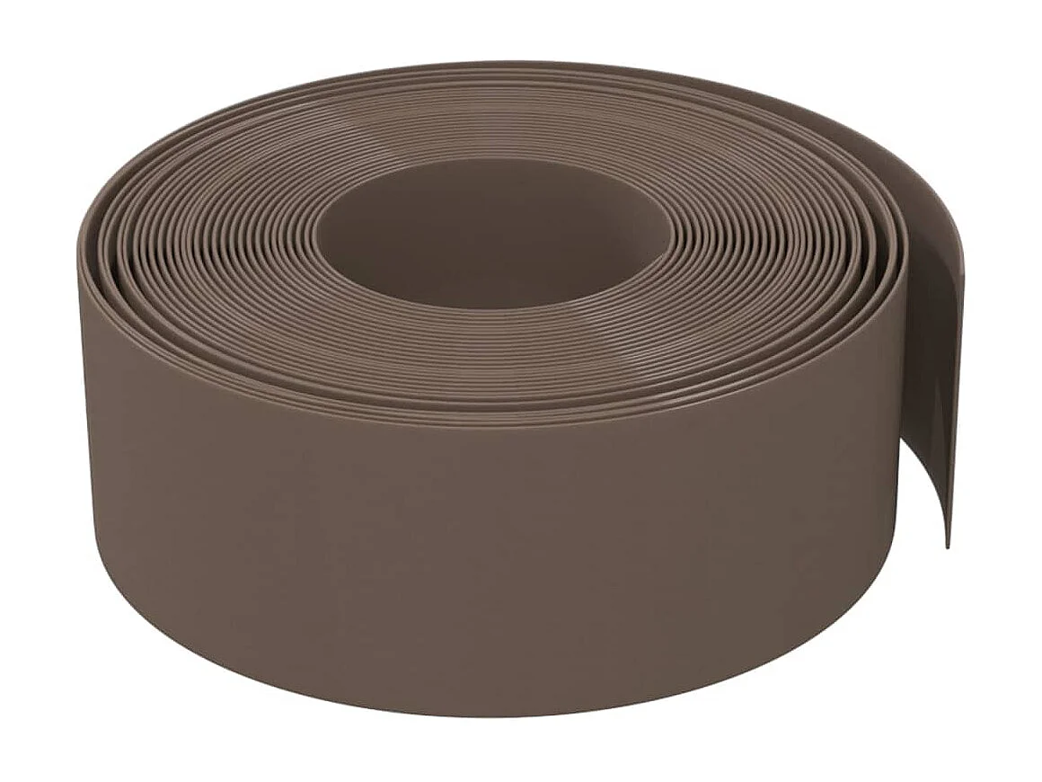 Bordure de jardin marron 10 m 20 cm polyéthylène