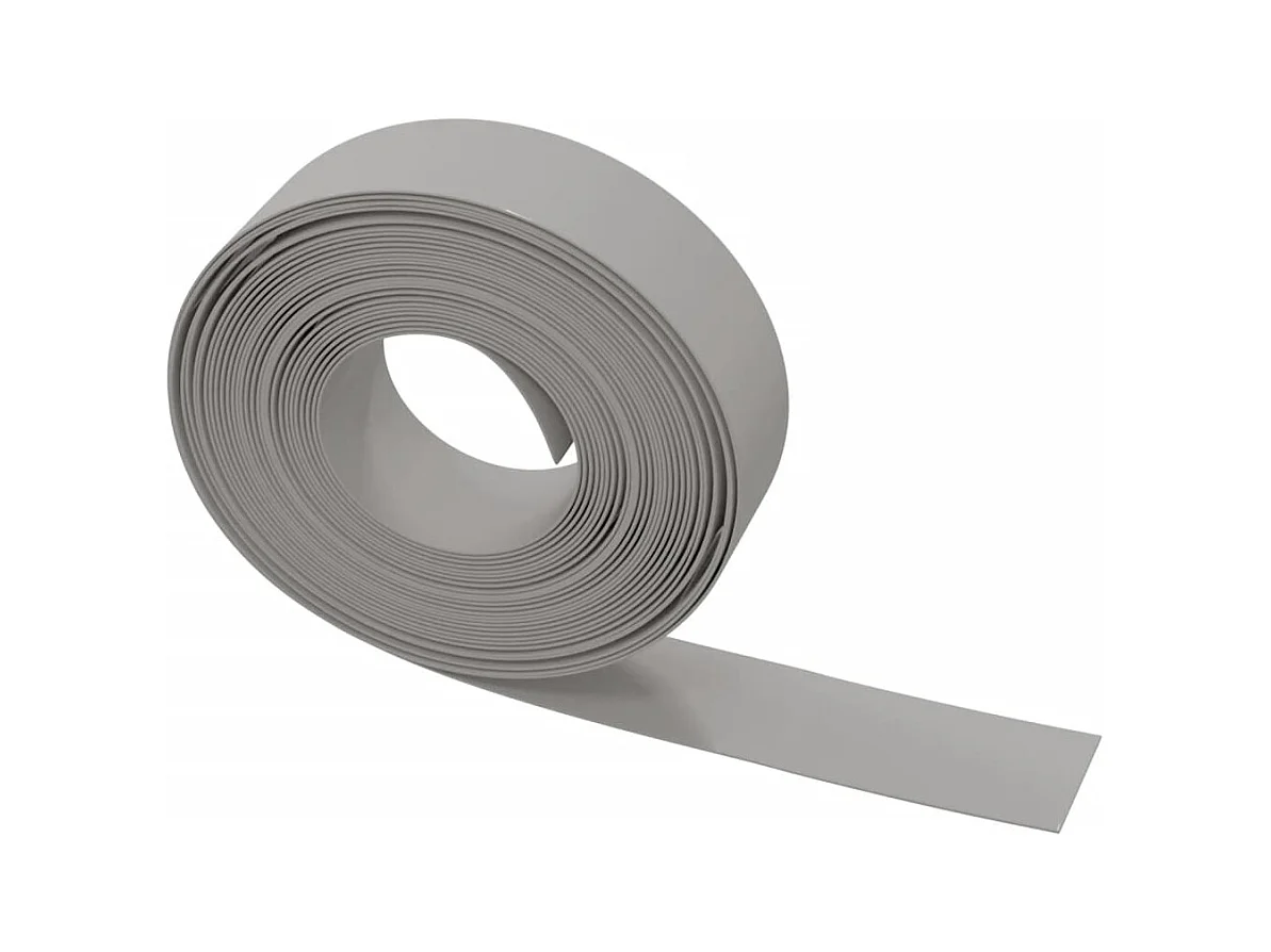 Bordure de jardin gris 10 m 15 cm polyéthylène