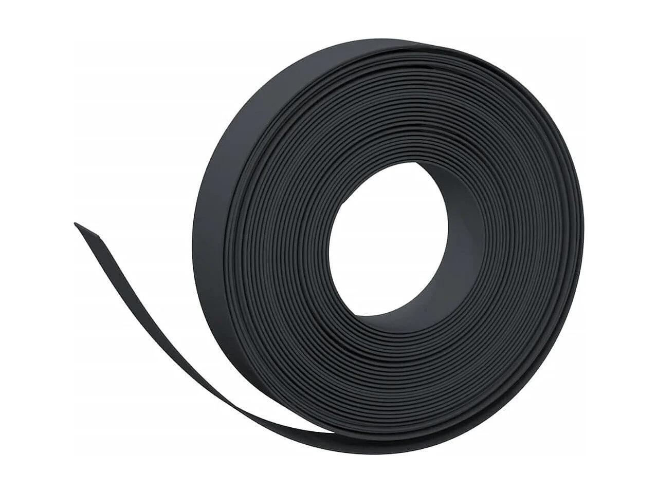 Bordure de jardin noir 10 m 10 cm polyéthylène