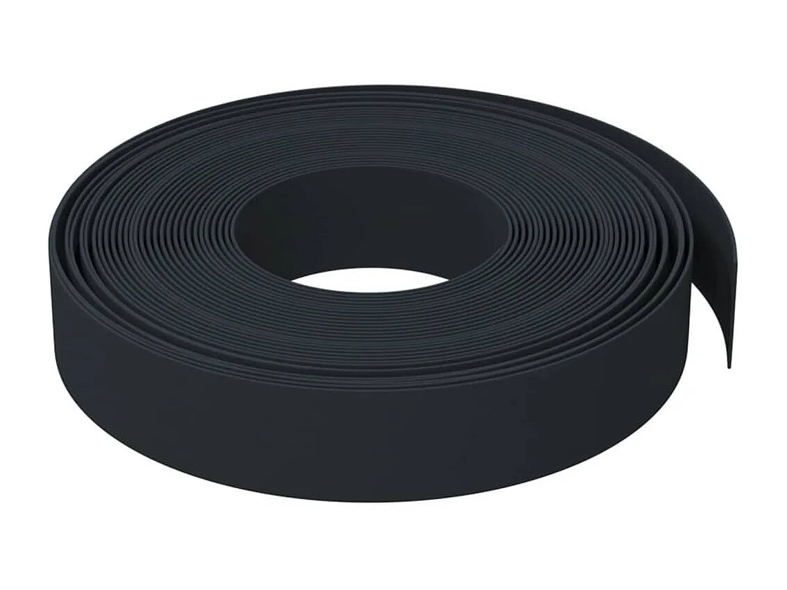 Bordure de jardin noir 10 m 10 cm polyéthylène