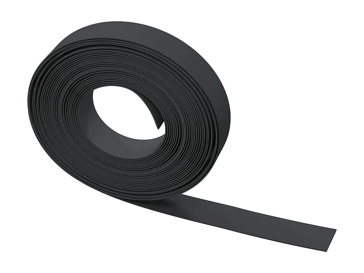 Bordure de jardin noir 10 m 10 cm polyéthylène