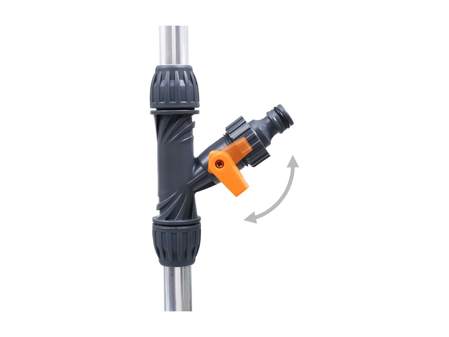 Gartendusche mit Stativ 221 cm Aluminium