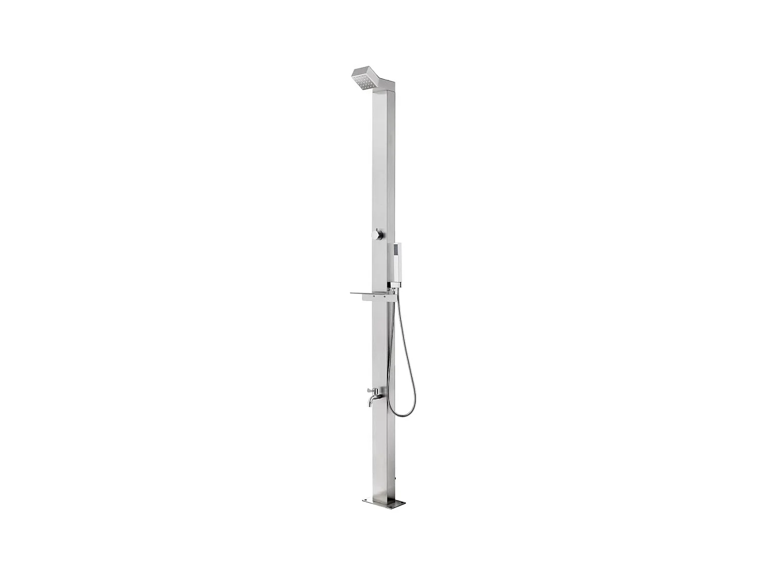 Douche de jardin 220 cm Acier inoxydable